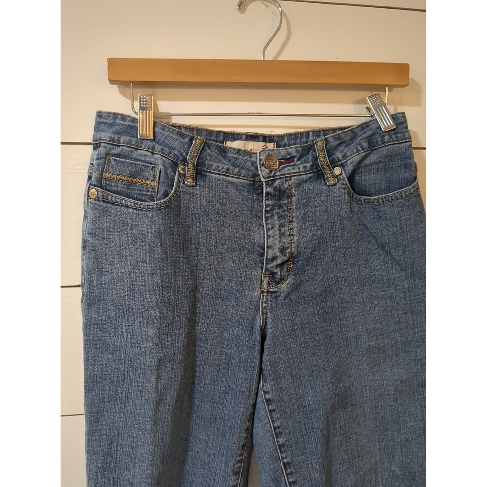 Blue House drive women's cotton denim jean size 8 capris spandex summer boho